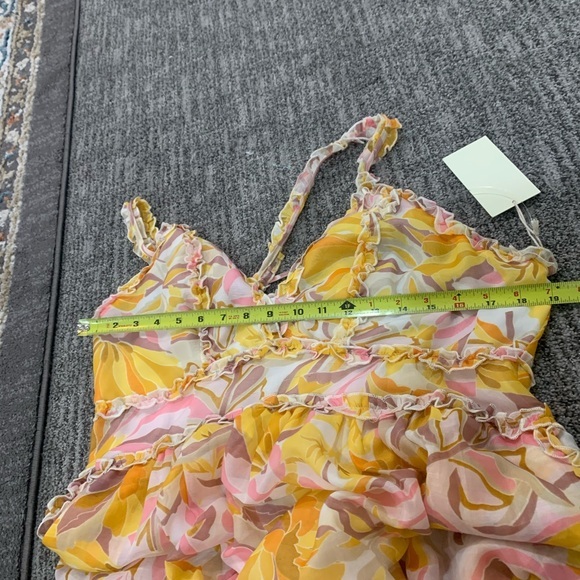 NWT Maxi Dress Floral Boho Cabana Women’s Size Large Lined - Picture 5 of 6